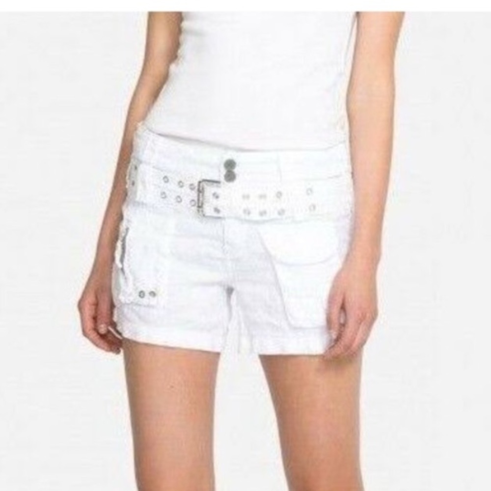 Johnny Was Pete & Greta Linen Cargo Shorts NWOT